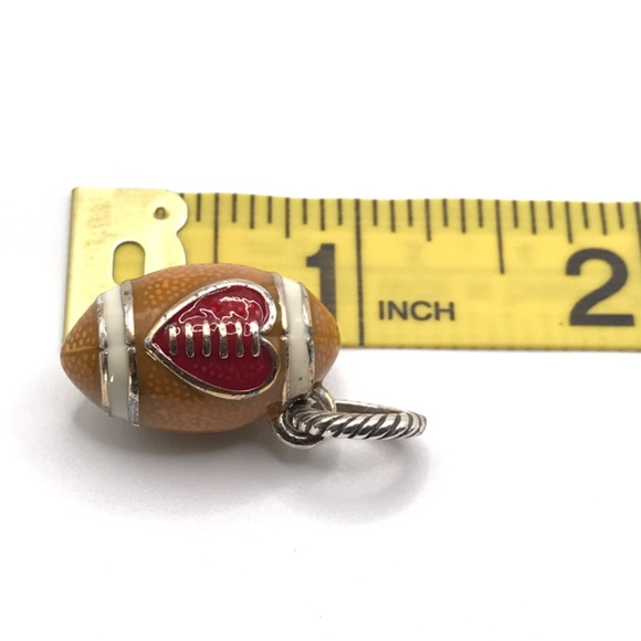 Brighton Football Charm Enamel Silver Plated Dangle Love Sports  1" - Picture 7 of 8